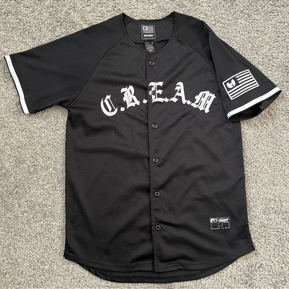 🔴Wu-Tang Baseball Jersey Size Small Rare Black WuTang Masta Killah Gza Raekwon